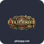 Qaidi 804 Game mobile app showing slot, card, and color prediction games in Pakistan