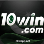 10 WIN Game mobile app showing slots, card games, and number prediction games