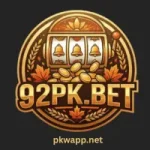 92 PK Game app interface showing online games, secure wallet, and easy withdrawal options.