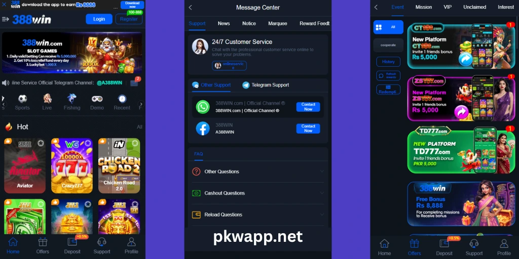 388 Win Game interface