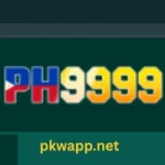 PH 9999 Game mobile app interface showing simple gaming dashboard and menu options