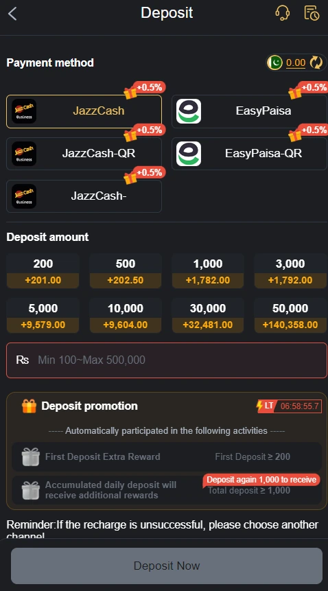 CB 777 Game deposit & withdraw process